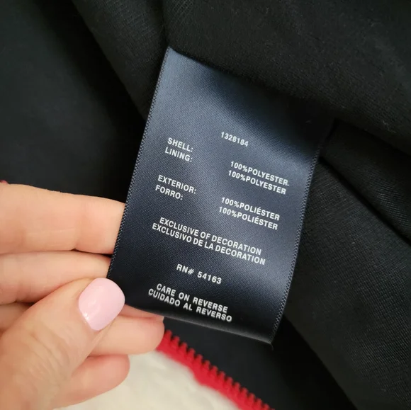 🇺🇲 Tommy Hilfiger fleece zip up jacket with contrast red zipper and flag logo - Picture 10 of 14